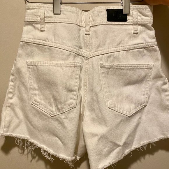Maje White Denim Shorts - Picture 3 of 4